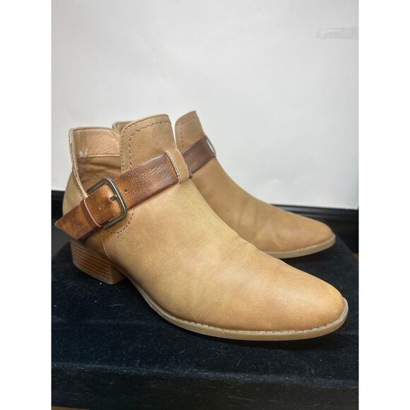 Wonderly Maeve Cognac Faux Leather Ankle Bootie Size 7.5 M Cowboy Southwestern - Picture 6 of 9